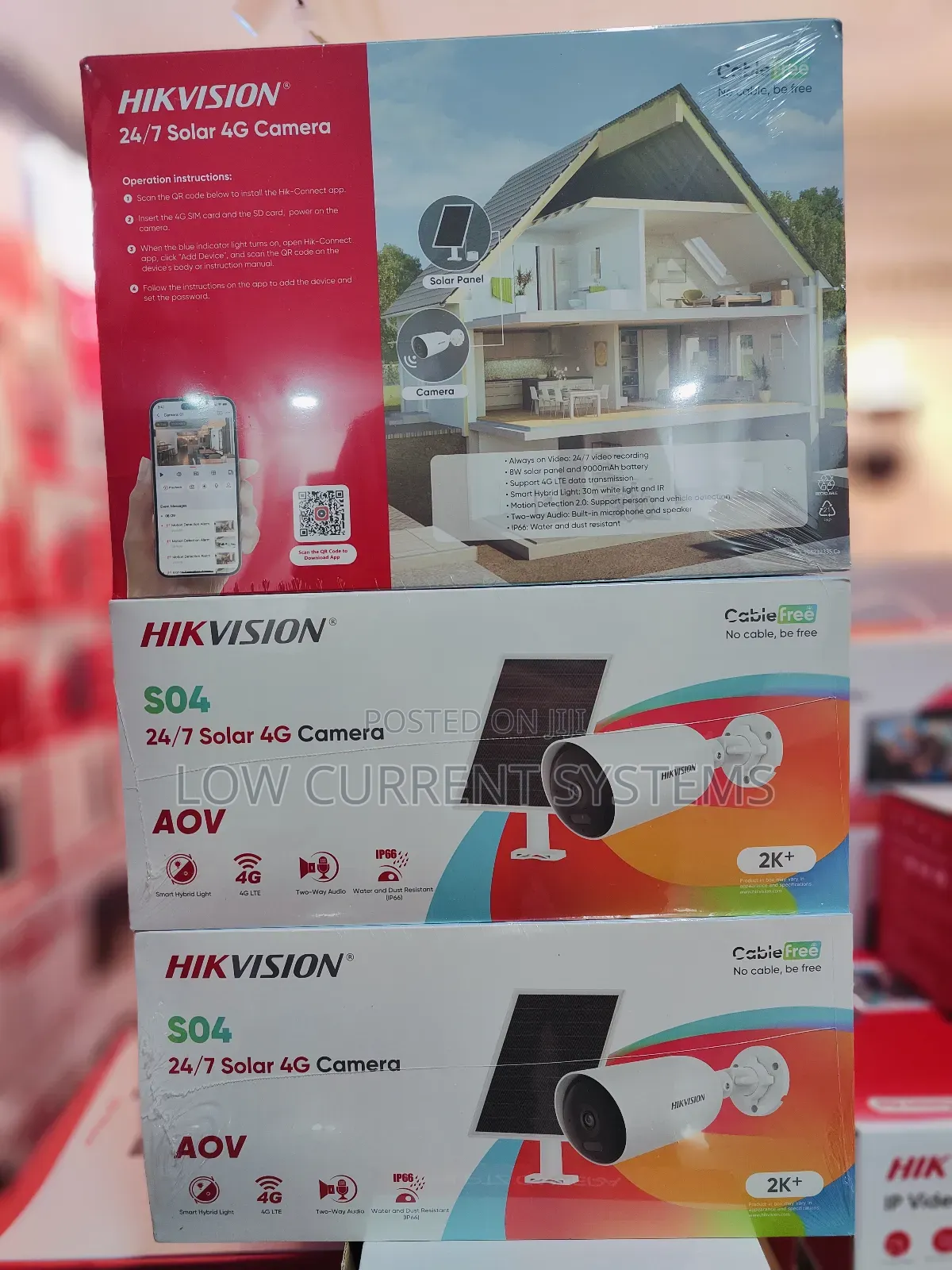 Hikvision Ds-2cfs04/4g 4mp 24/7 Solar 4g Camera Sim Bullet Camera