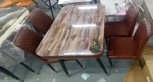 Imported 4 Seater Dining Set With Heavy Marble Top
