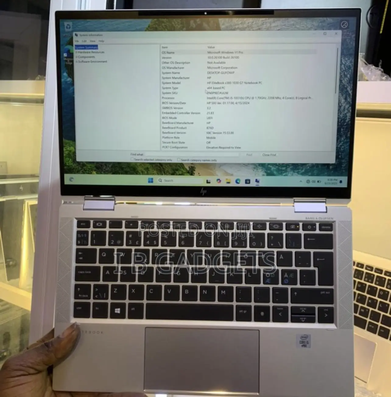 Laptop HP EliteBook x360 1030 G7 16GB Intel Core i5 SSD 512GB