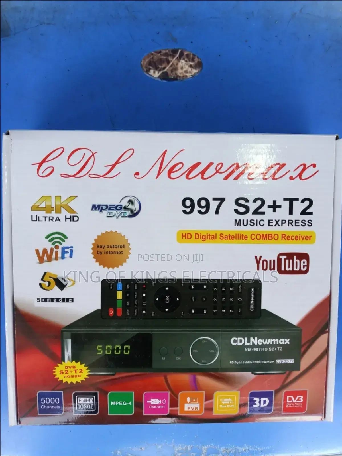 CDL Newmax Tv Decoder 997 S2+T2 Set Top Box With Usb Hdmi