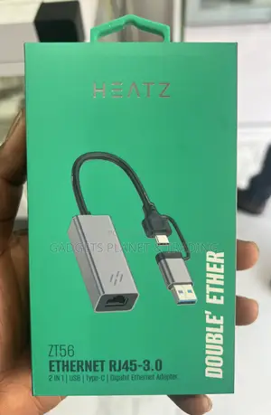 Usb-a / Usb-C to Ethernet Rj45 2in1 Gigabit Adapter - Zt56
