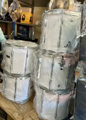 Premier 6 Pcs Parade / Marching Drum Set - White