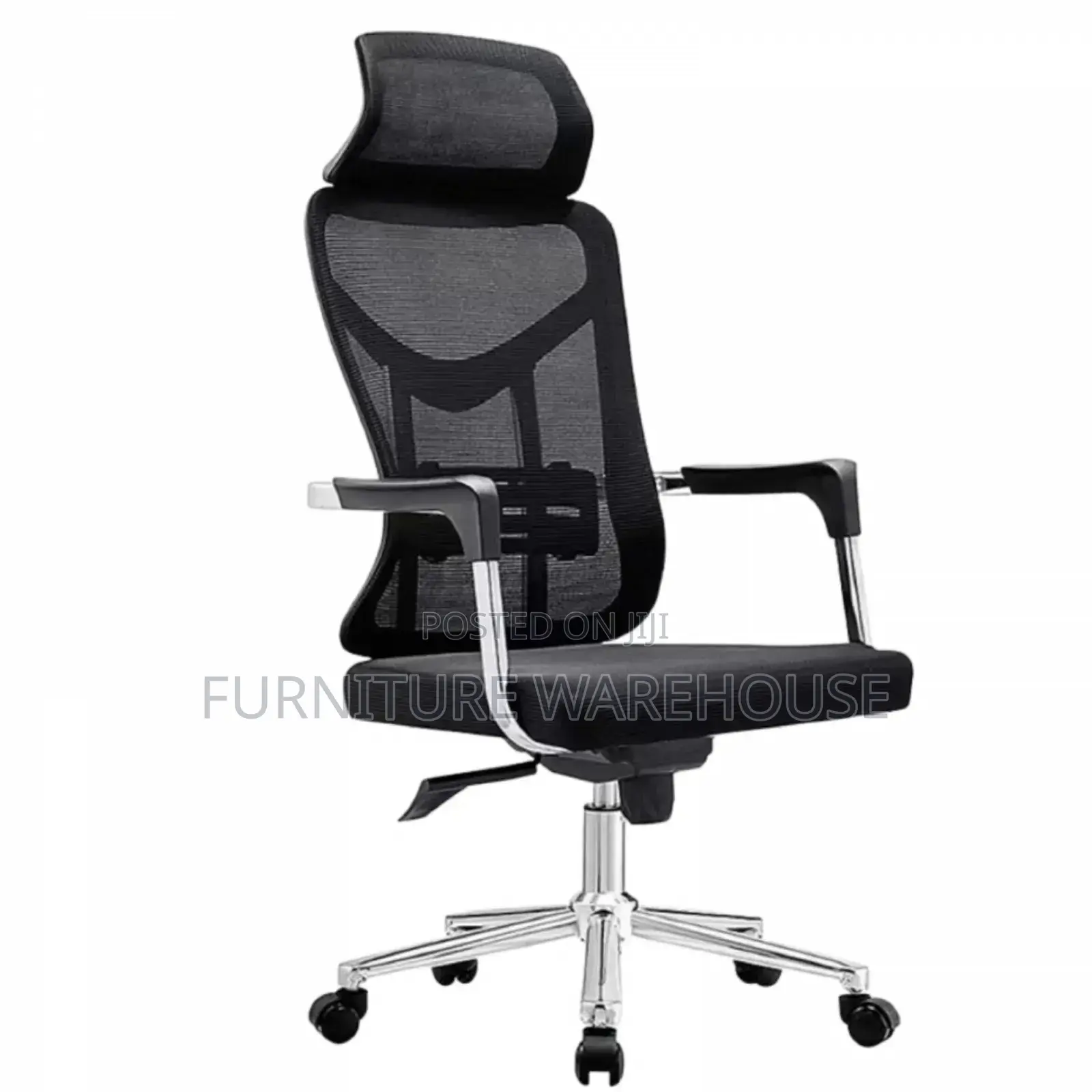 Strong Black Ergonomic Office Chair