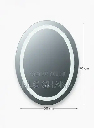 60cm/23.6inch Led Oval Bathroom Mirror, Frameless. Ghx7248