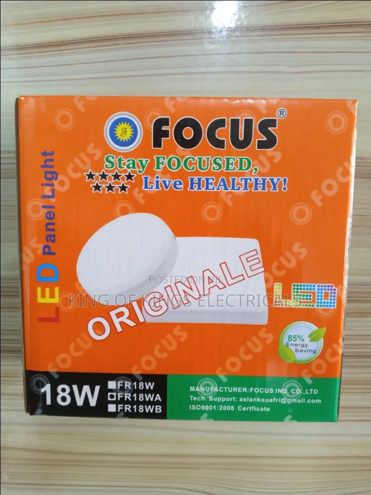 Focus Led Panel Light 18w(Warm+White Color)