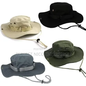 Jungle Hat – Outdoor Sun Hat With Strap for Hiking, Camping Safari