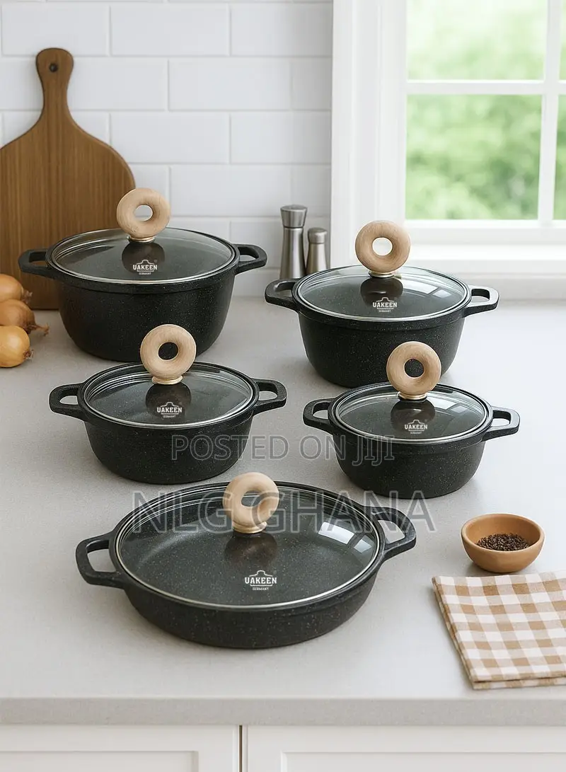 Aluminum Casserole Set - 5-Piece Non-Stick Cookware. Ghx7255