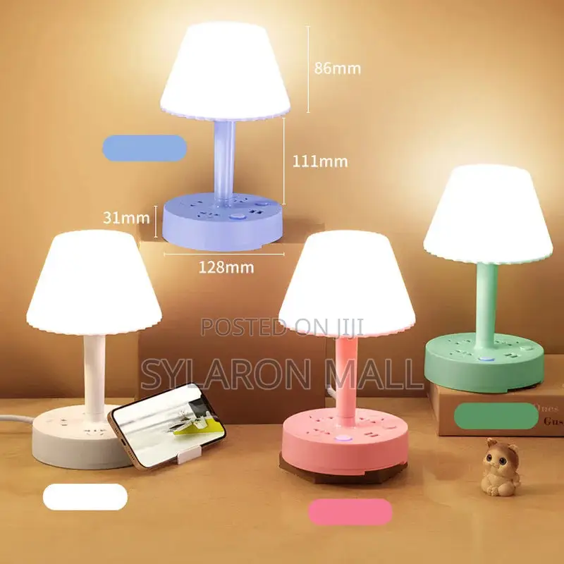 Multi-Function Desk Lamp With Power Strip