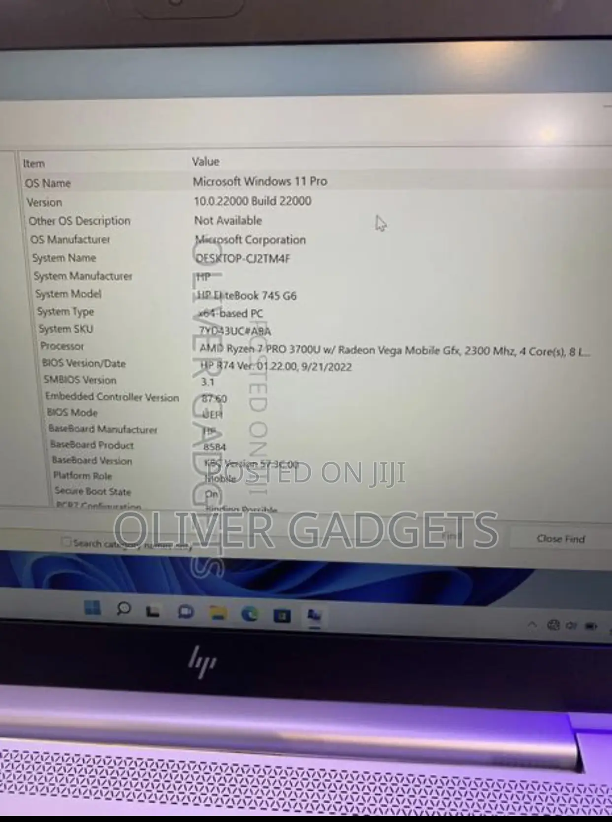 Laptop HP EliteBook 745 G6 16GB AMD Ryzen 7 SSD 256GB