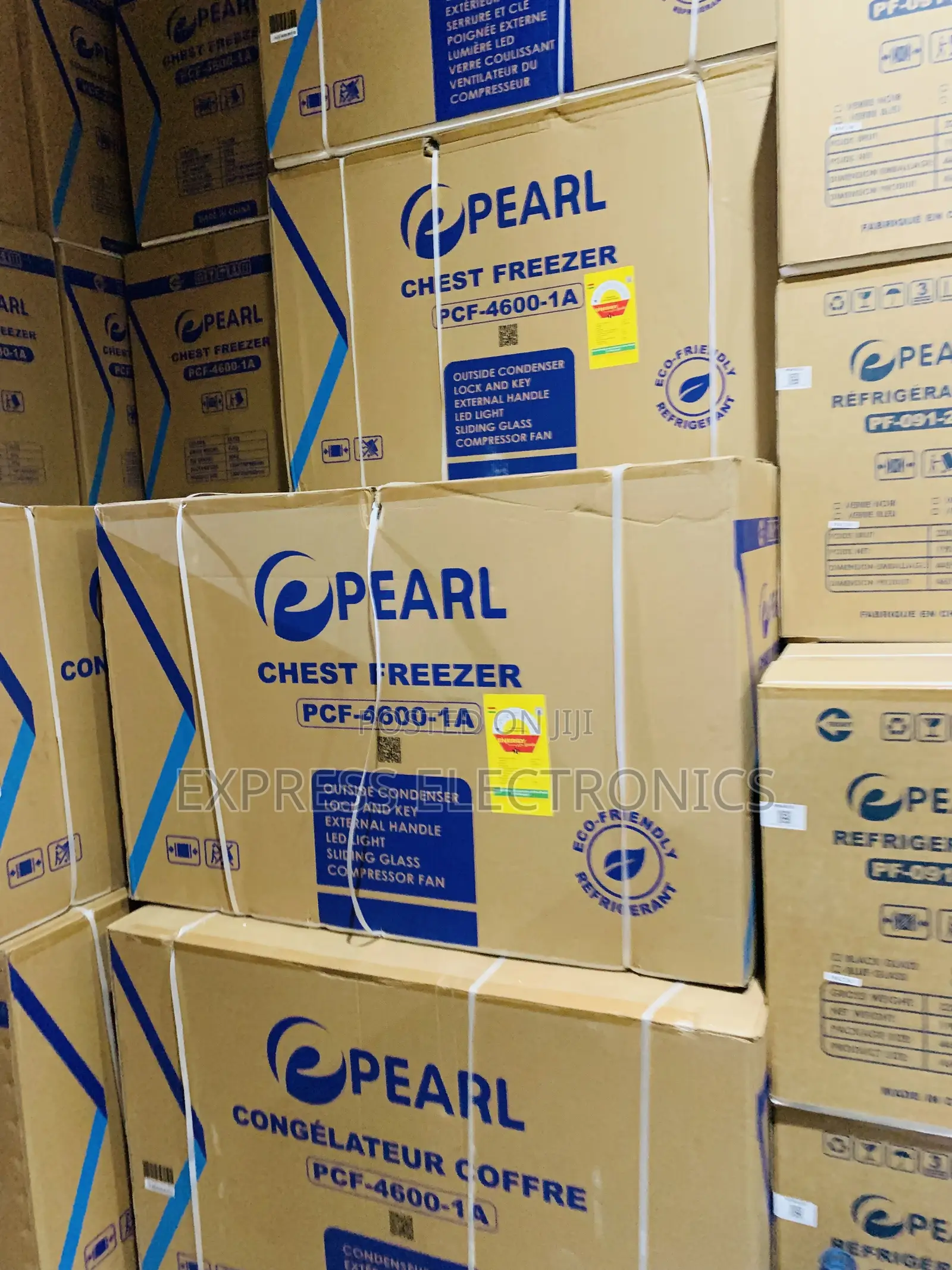 Free Standing Single Door PCF-4600-1a 380ltrs —Pearl Chest Freezer