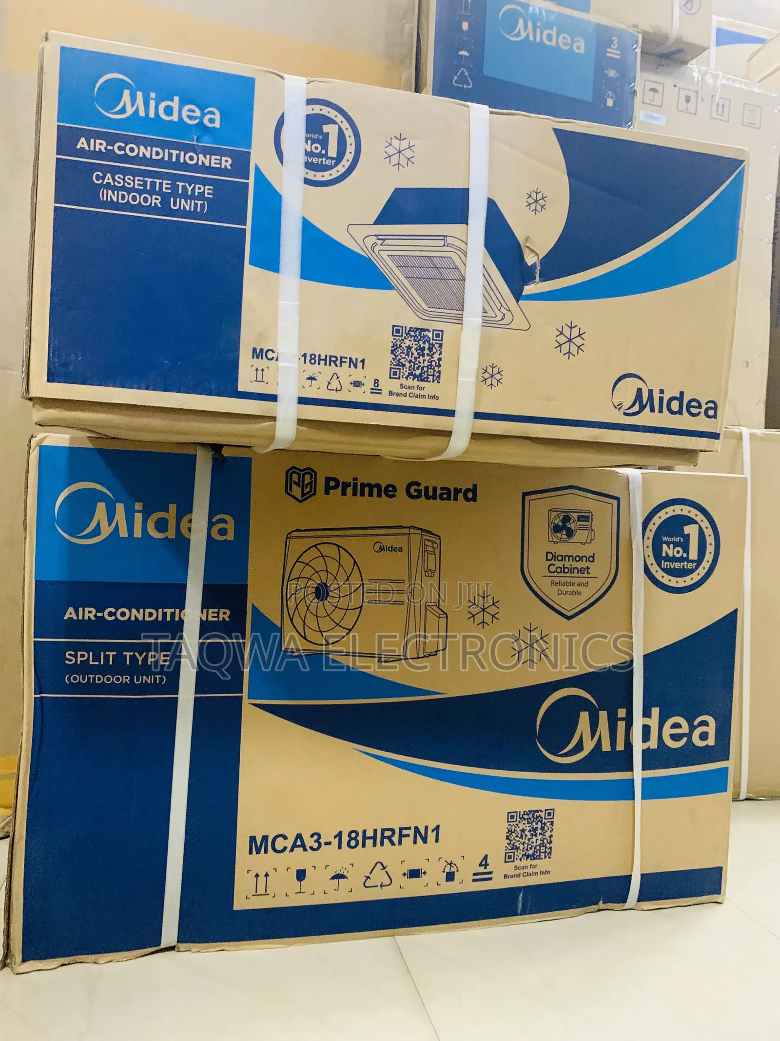 Midea 2.0hp R410 Inverter Cassette Unit Air Conditioner