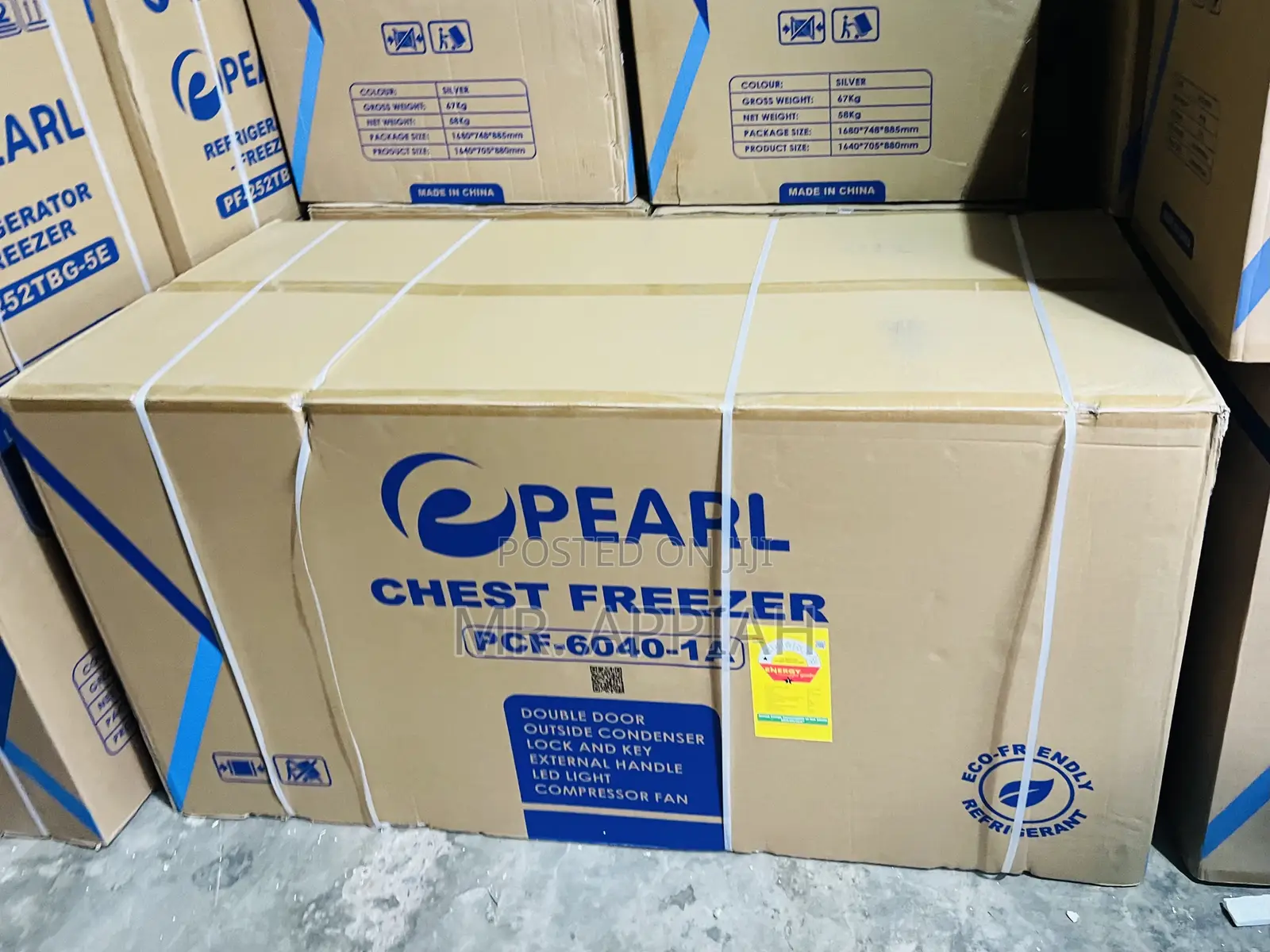 Newly in Stock Pearl Single Door Chest Freezer PCF-6040-1a,Gray