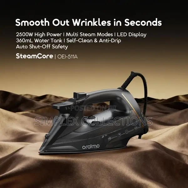 Oraimo Steamcore 2500w Led Display Electric Iron