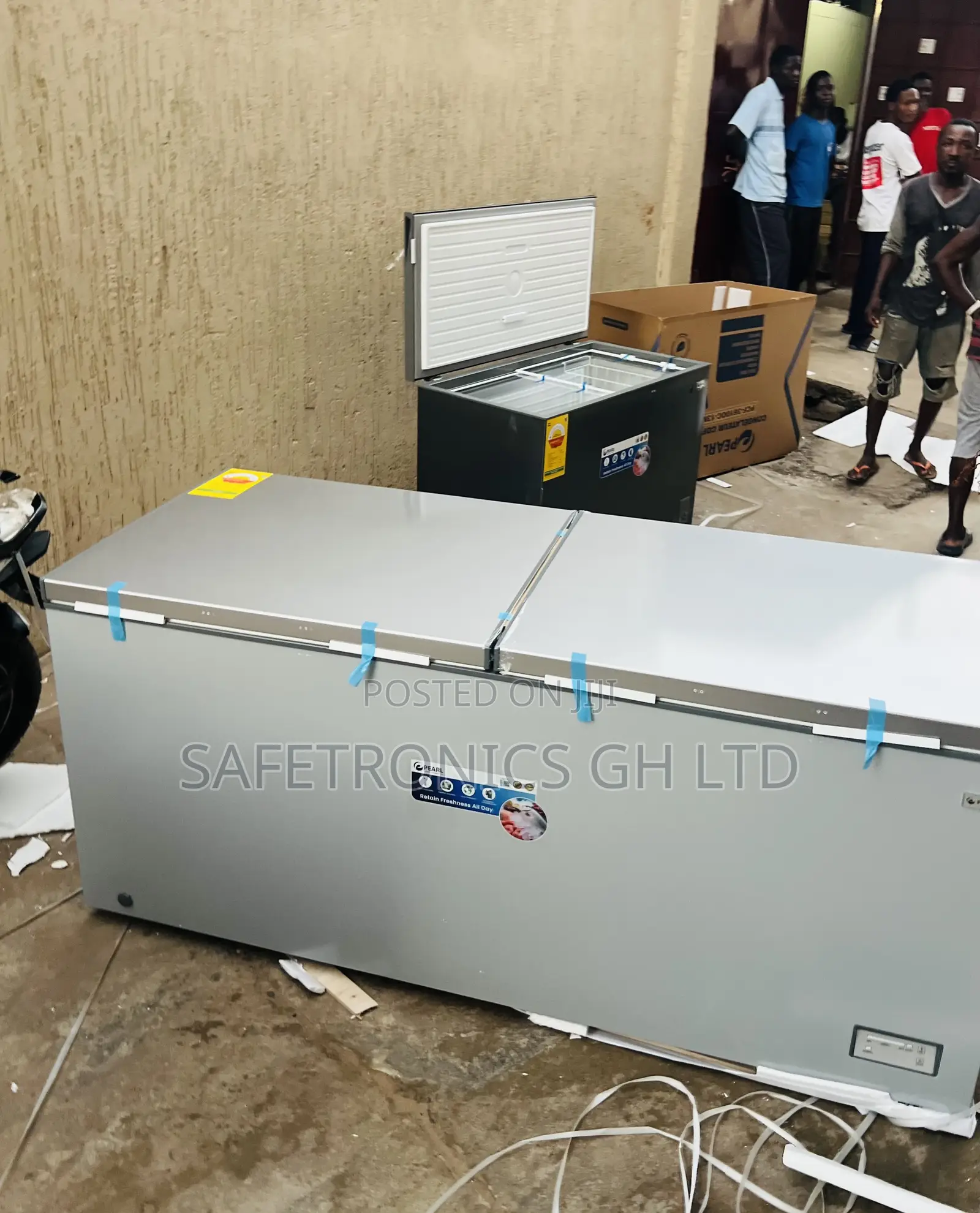 Super Best 708l Pearl Doubledoor PCF-9100-1a Grey Chestfreezer