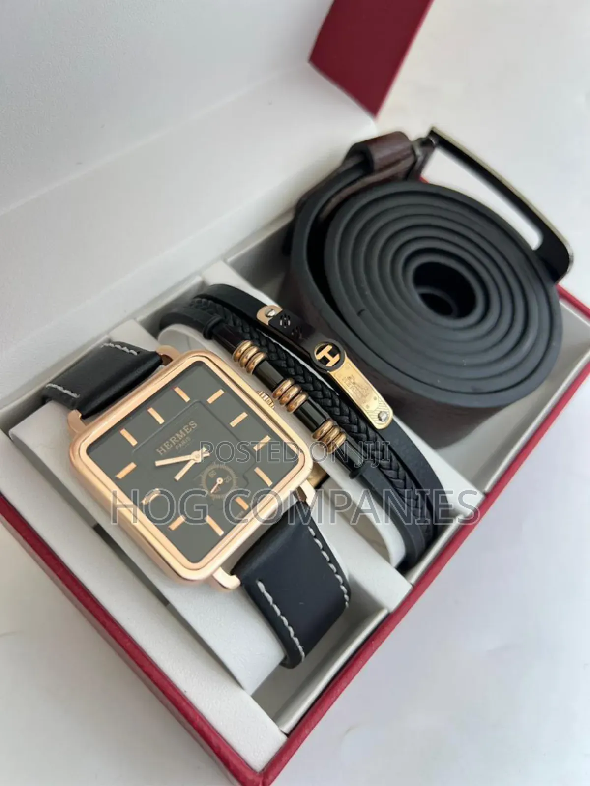 Hermes Watch Bracelet Belt Valentine Gift Set in Accra - Fast Delivery