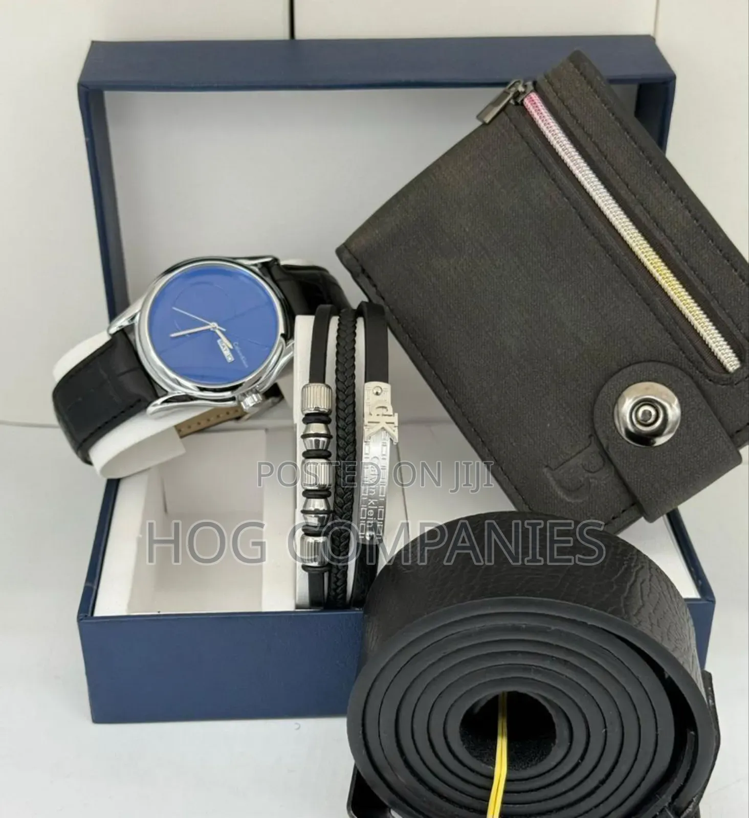 Calvin Klein Watch Belt Wallet Gift Set Package Box- Fast Delivery