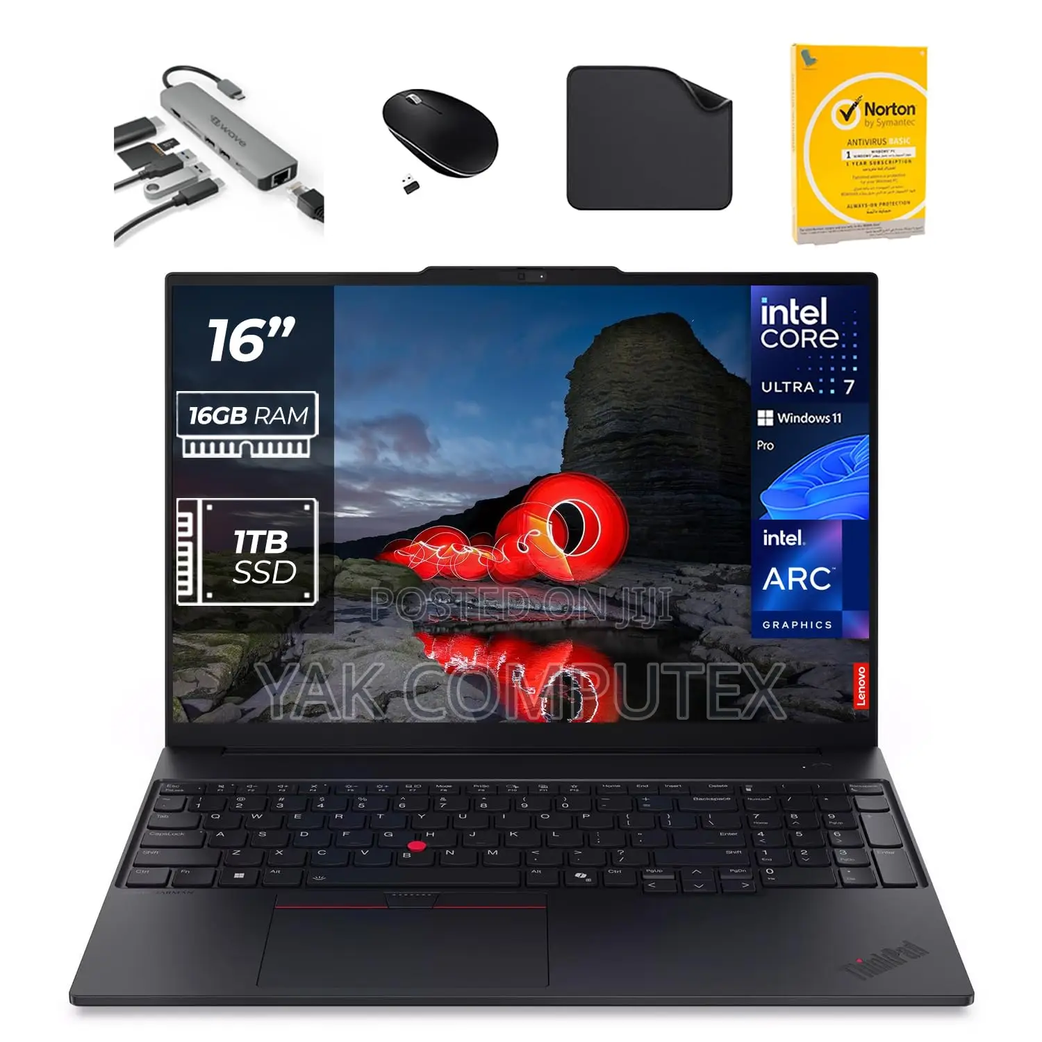 New Laptop Lenovo 16GB Intel Core Ultra 7 SSD 512GB