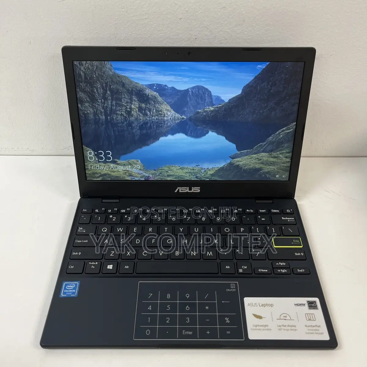 New Laptop Asus 4GB Intel Celeron SSD 60GB