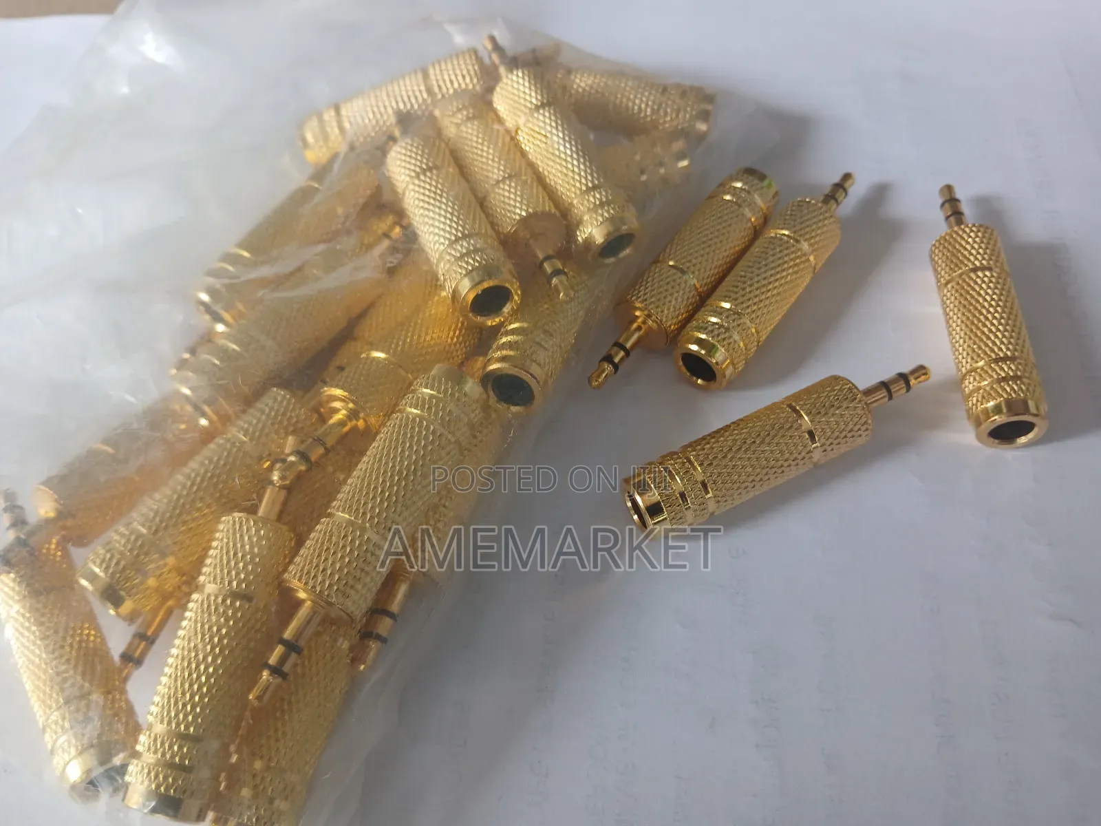 3.5mm Male to 6.35mm Female Adapter Jack Plug Audio Stereo Connector