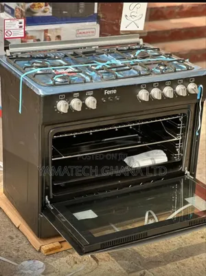 Ferre 90x60 5gas Burner  Auto Ignition Gas Stove With Oven And Grill