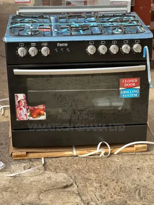 Ferre 90x60 5gas Burner  Auto Ignition Gas Stove With Oven And Grill
