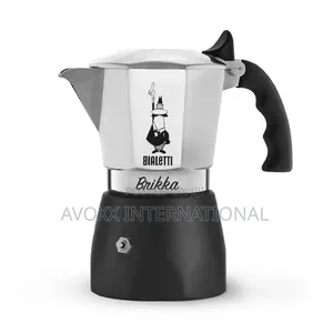Bialetti - Brikka Aluminium Stove-Top Espresso Maker / 2 /4 Cups