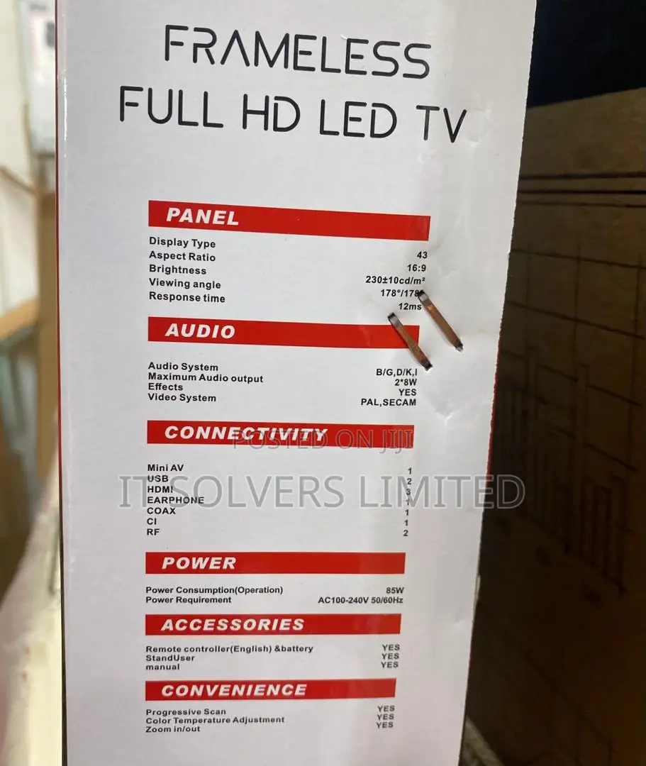 Premax 43 Inch Frameless Fhd Led Tv