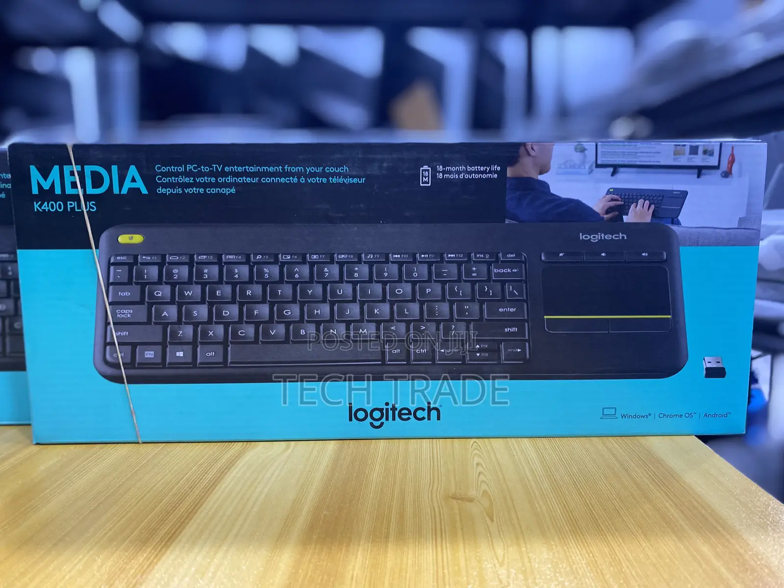 (Usa) Original Logitech Plus Keyboard With Trackpad