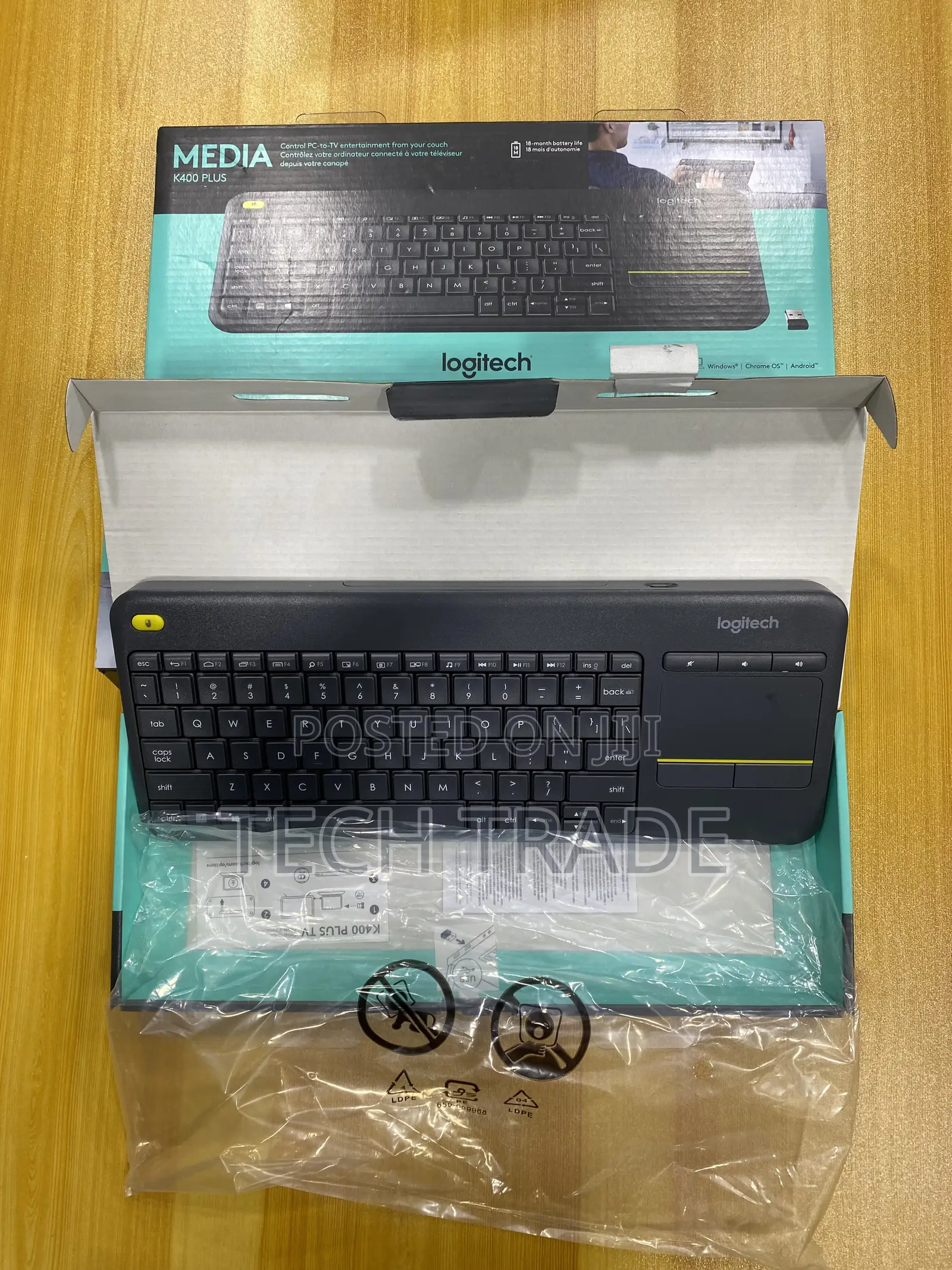 (Usa) Original Logitech Plus Keyboard With Trackpad