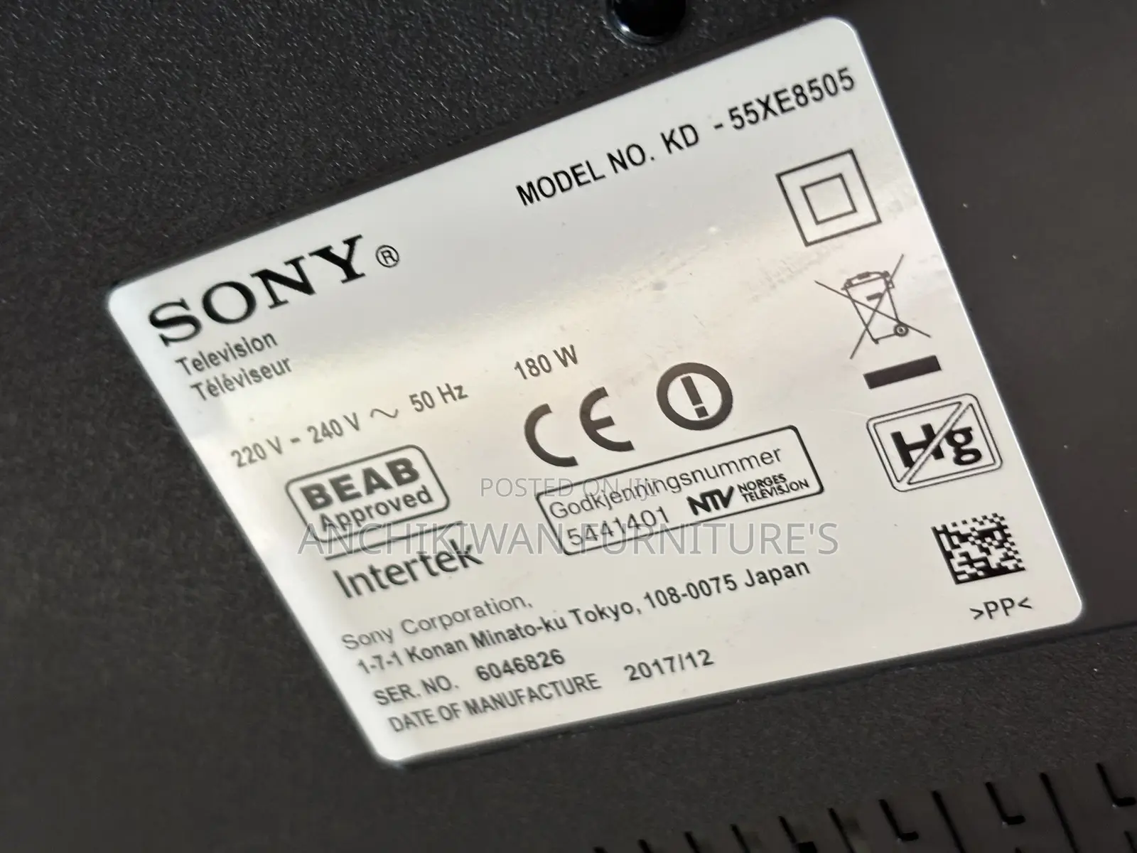 Sony Android  55 Inches Uhd Tv (Cash on Delivery)