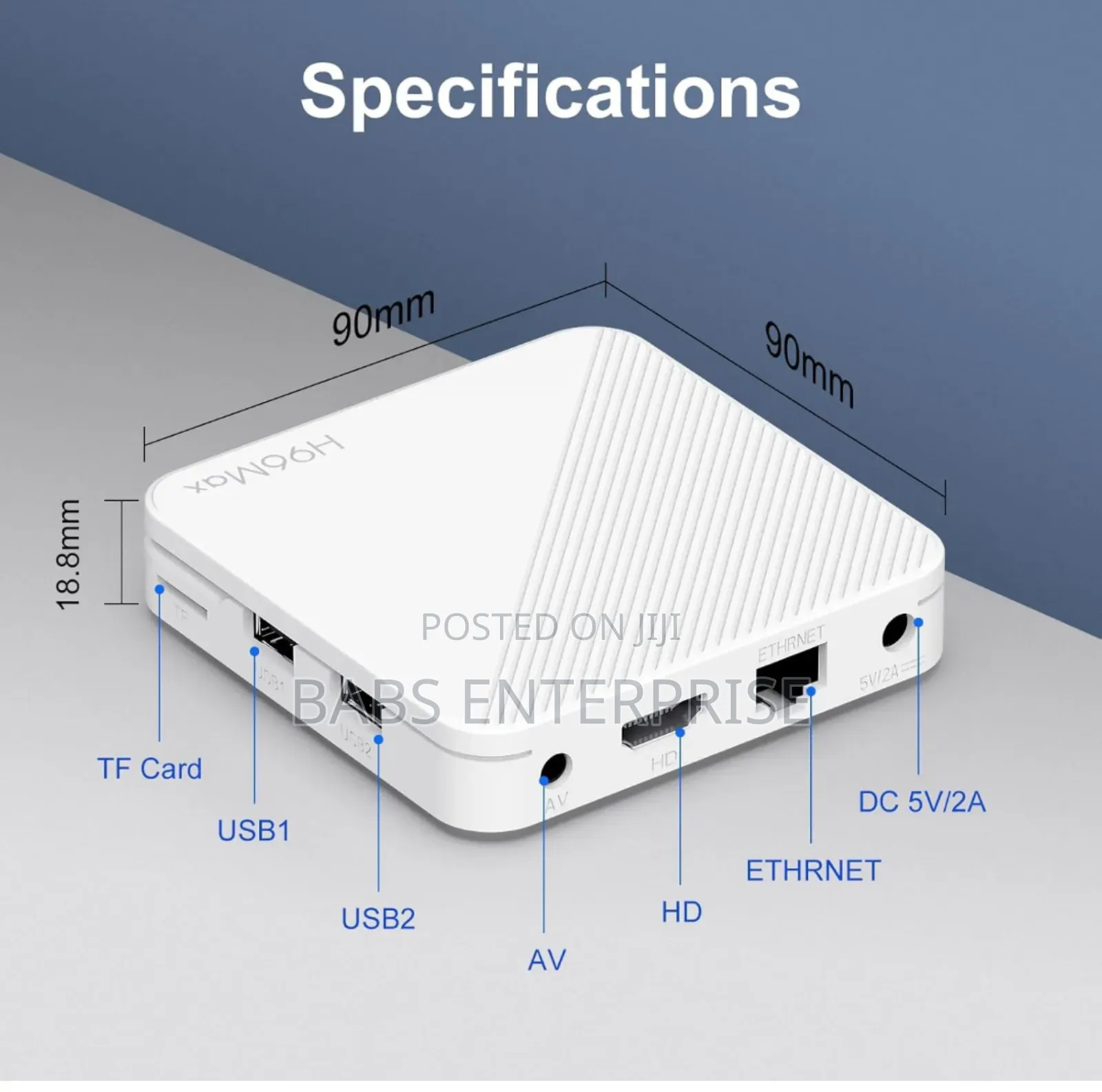 H96 Max 2025 Android 14.0 Atv Box Quad-core Wifi6 2 + 16gb Bt5.0 4k