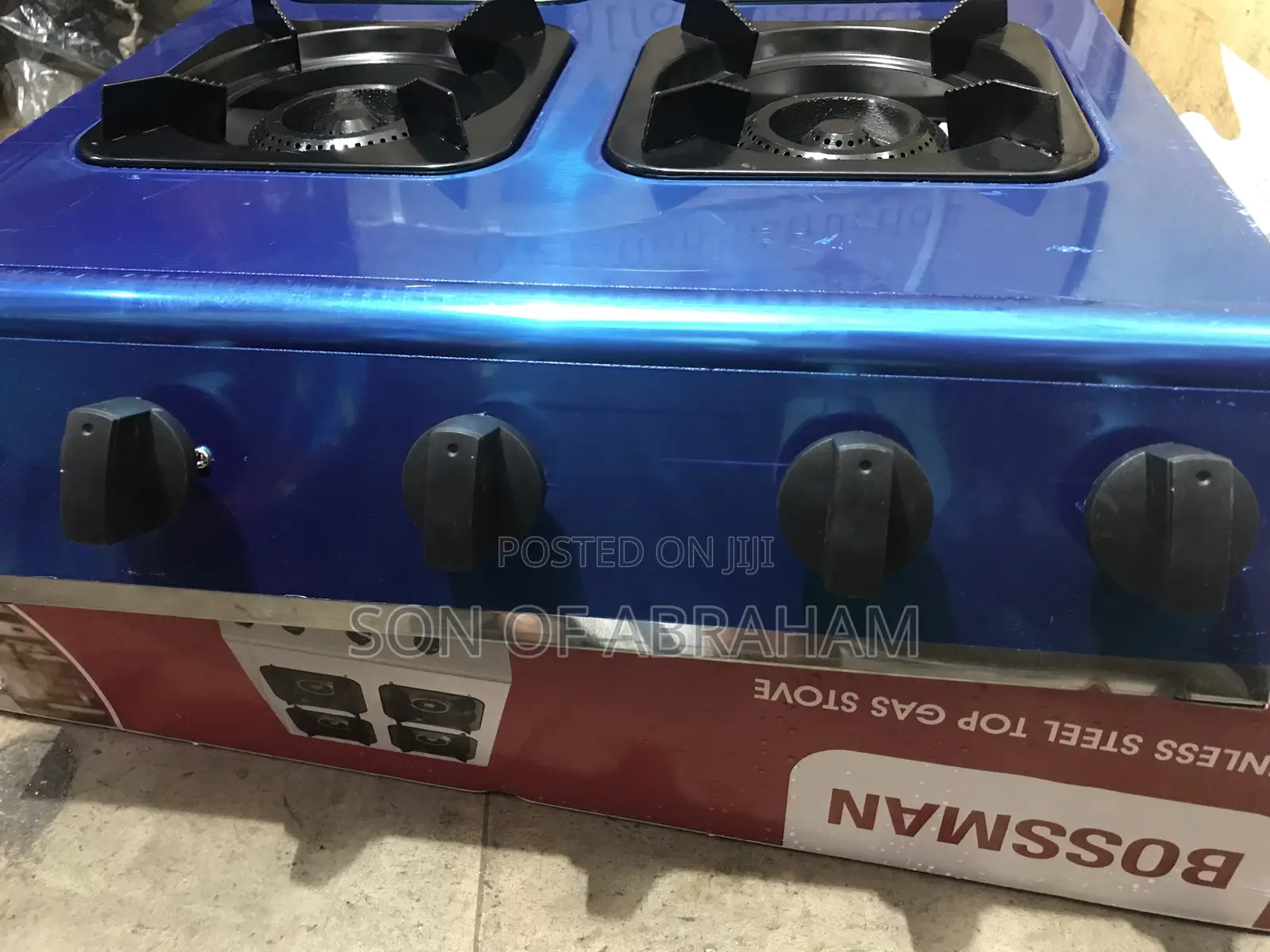 4burner Bossman Table Top Auto Ignition Stove