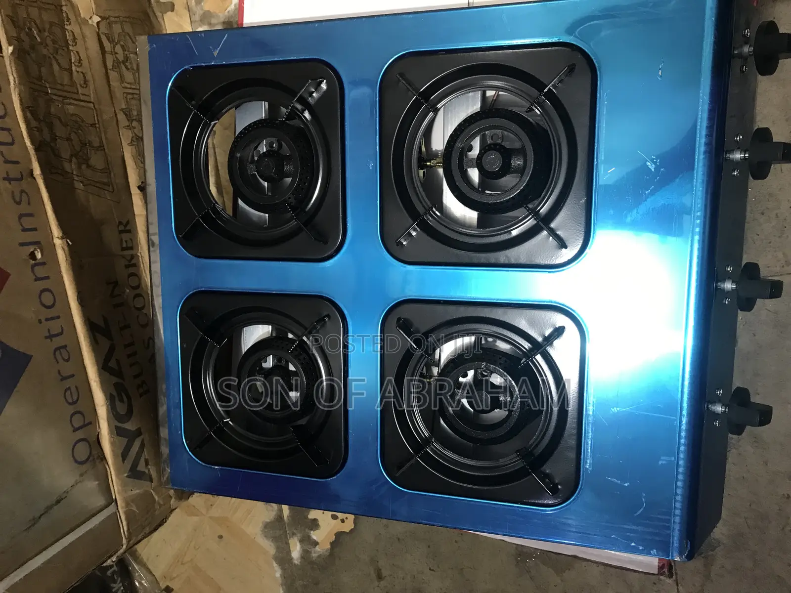 4burner Bossman Table Top Auto Ignition Stove