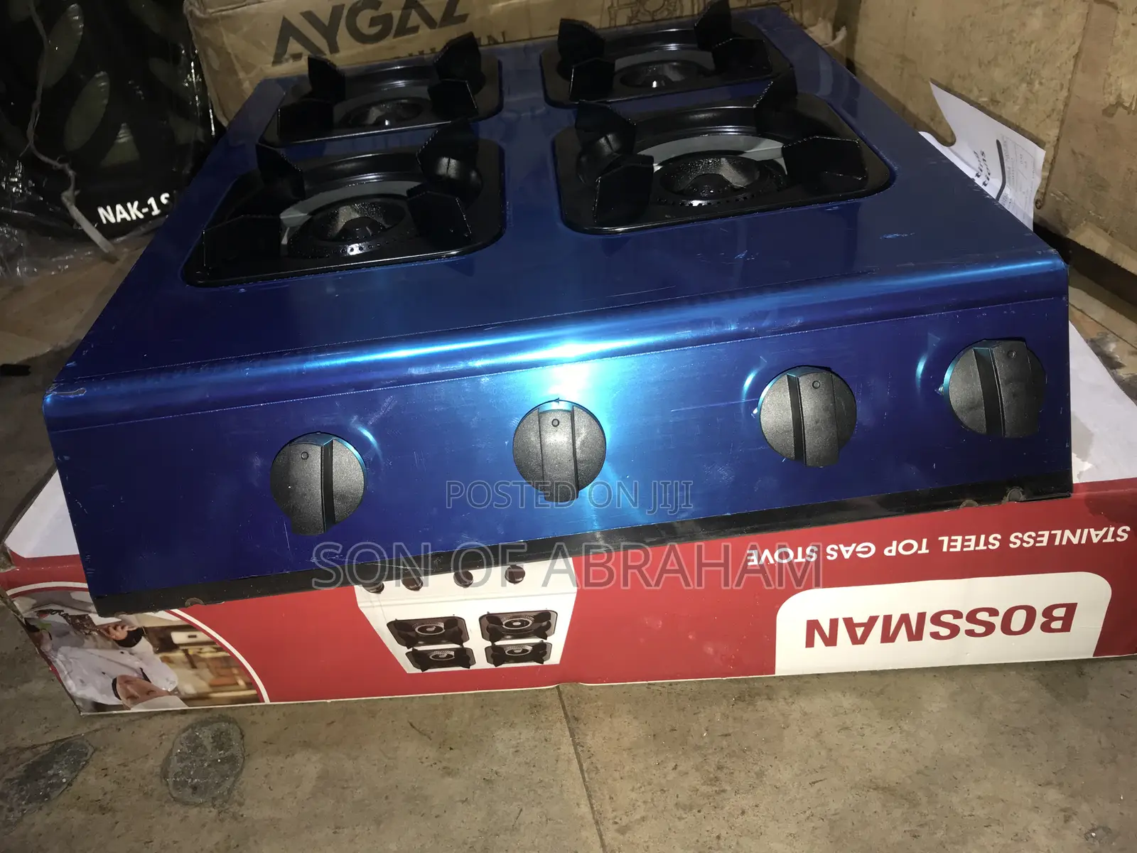 4burner Bossman Table Top Auto Ignition Stove
