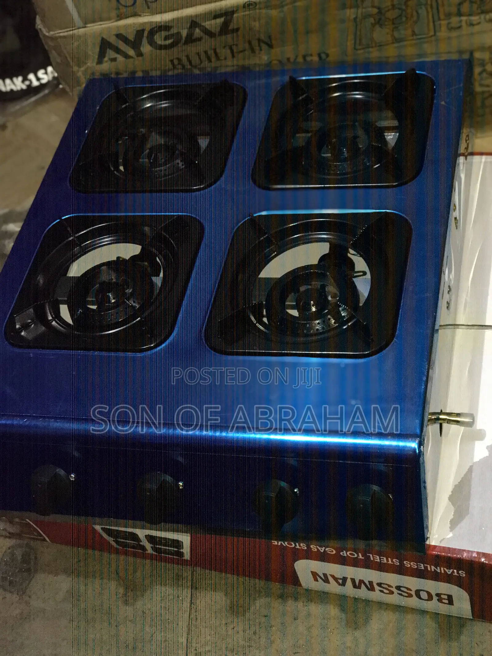4burner Bossman Table Top Auto Ignition Stove