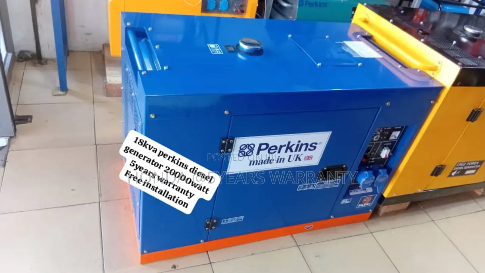 18kva Perkins 20000watt Diesel Generator Single Phase 18kva