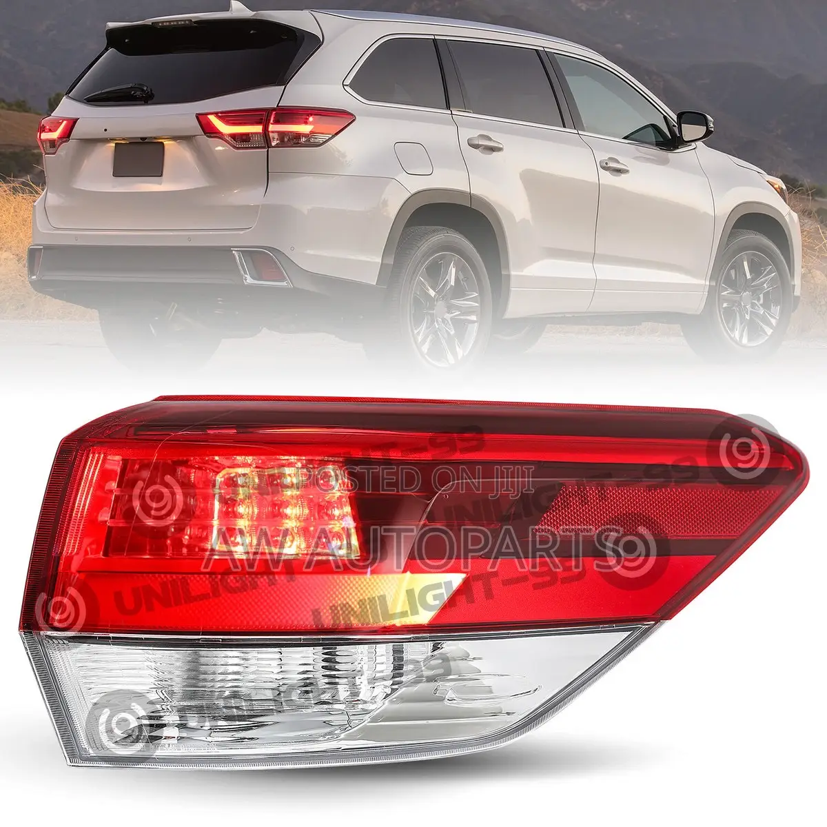 Toyota Highlander 2017-2019 Taillights
