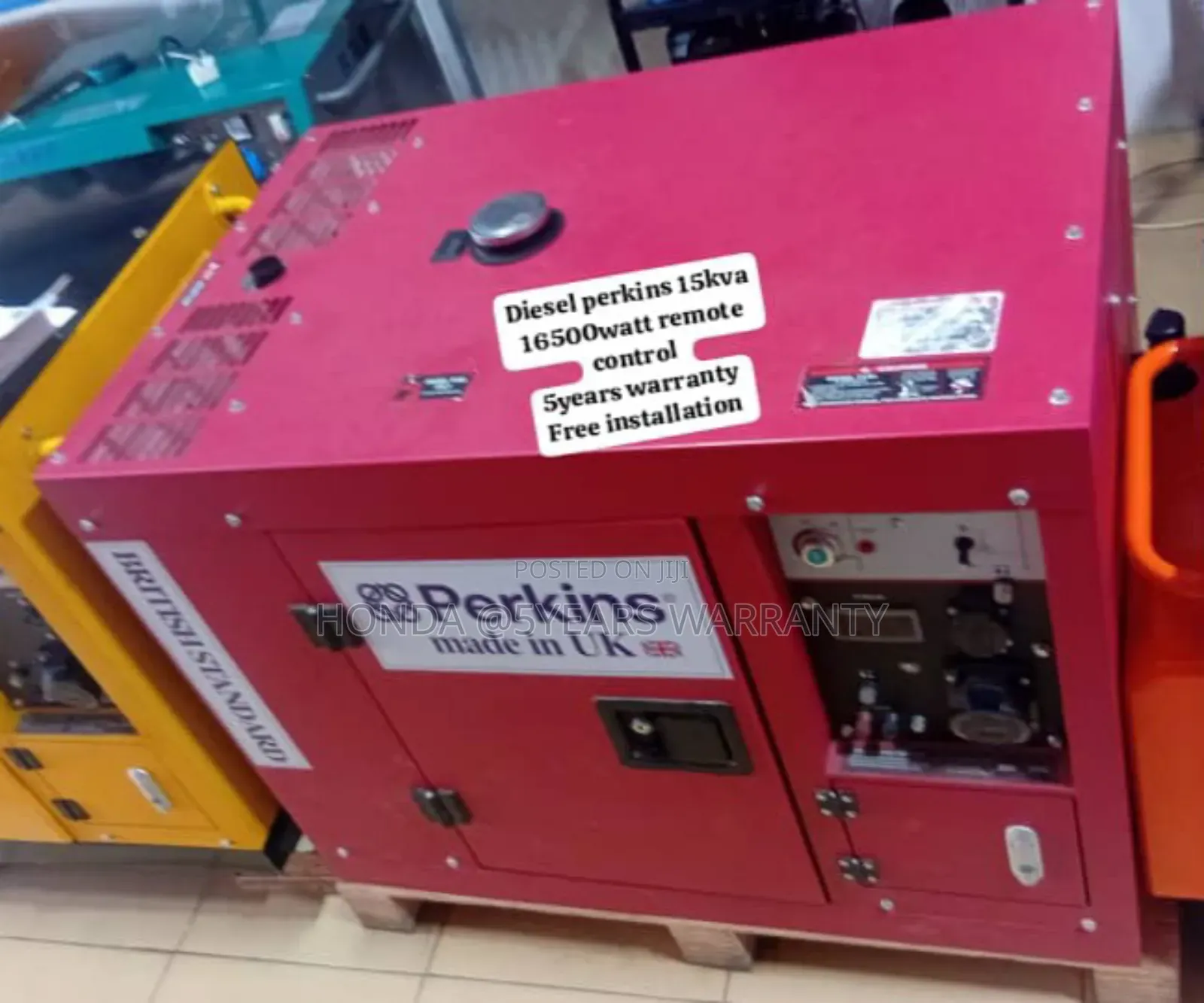 Premium Size Remote Control Perkins 15kva 16500watt Diesel