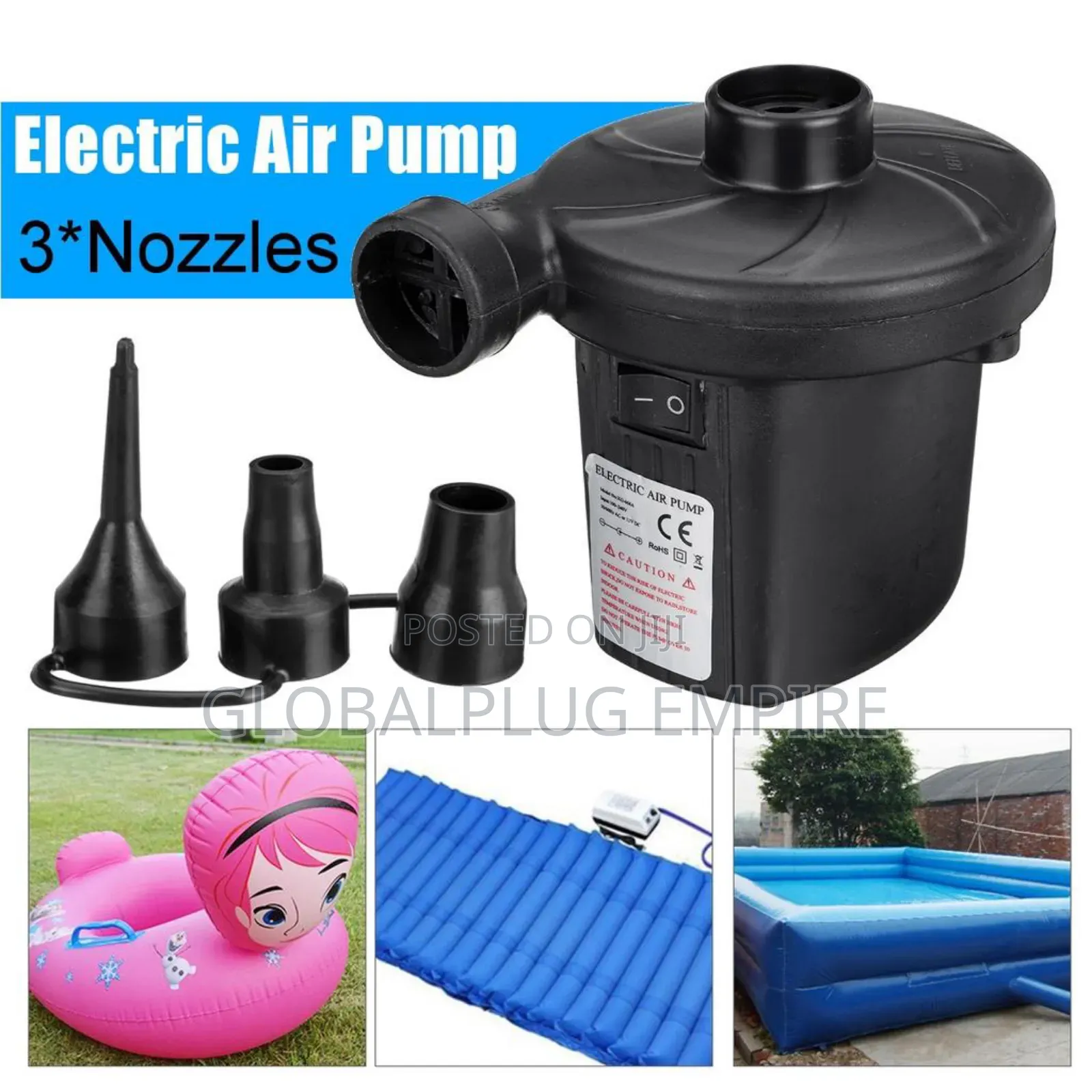 Electric Inflatable Pump Fast, Easy Portable