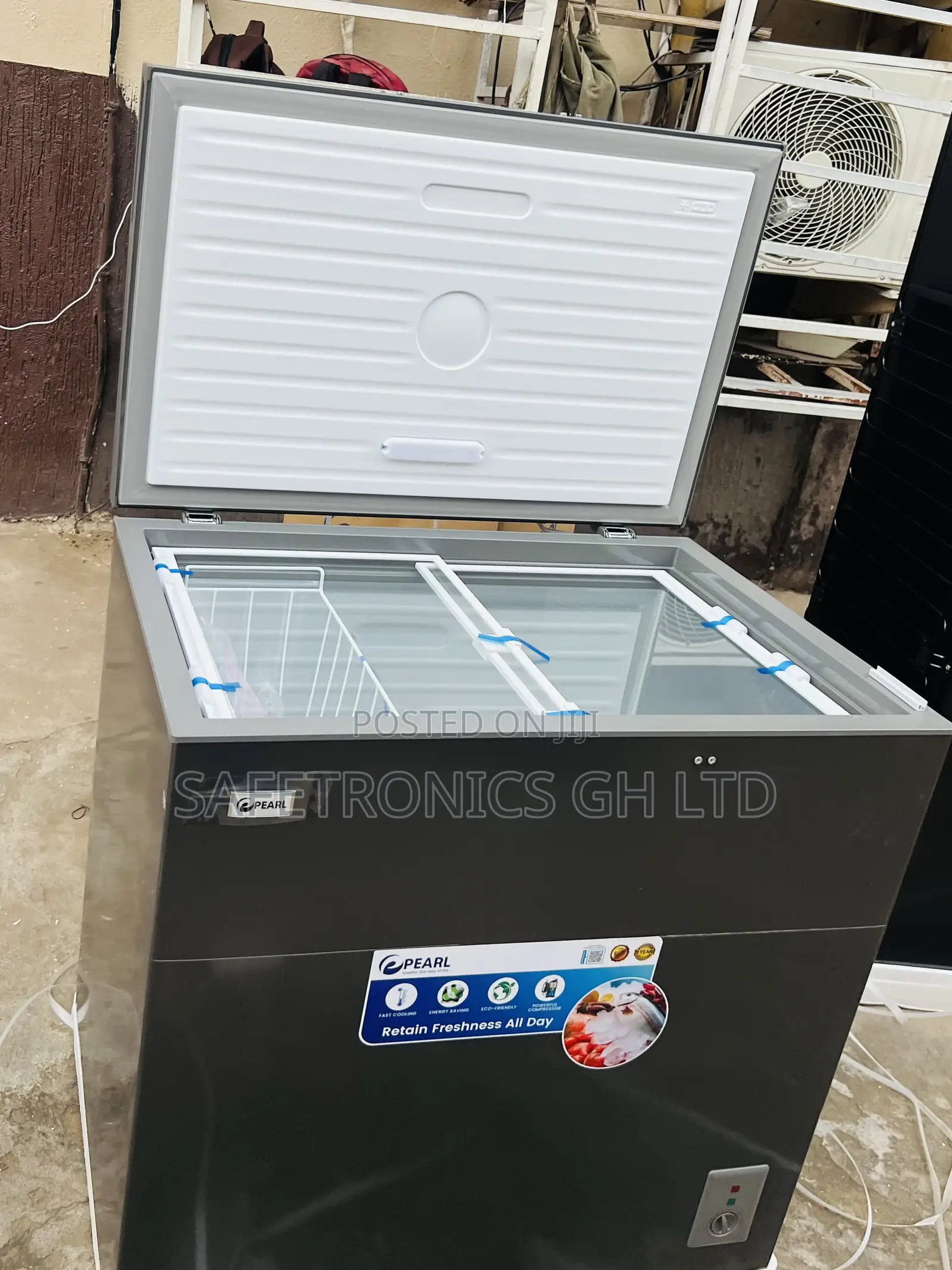 High Quality Pearl PCF-2620-13m 199l Singledoor Grey Freezer