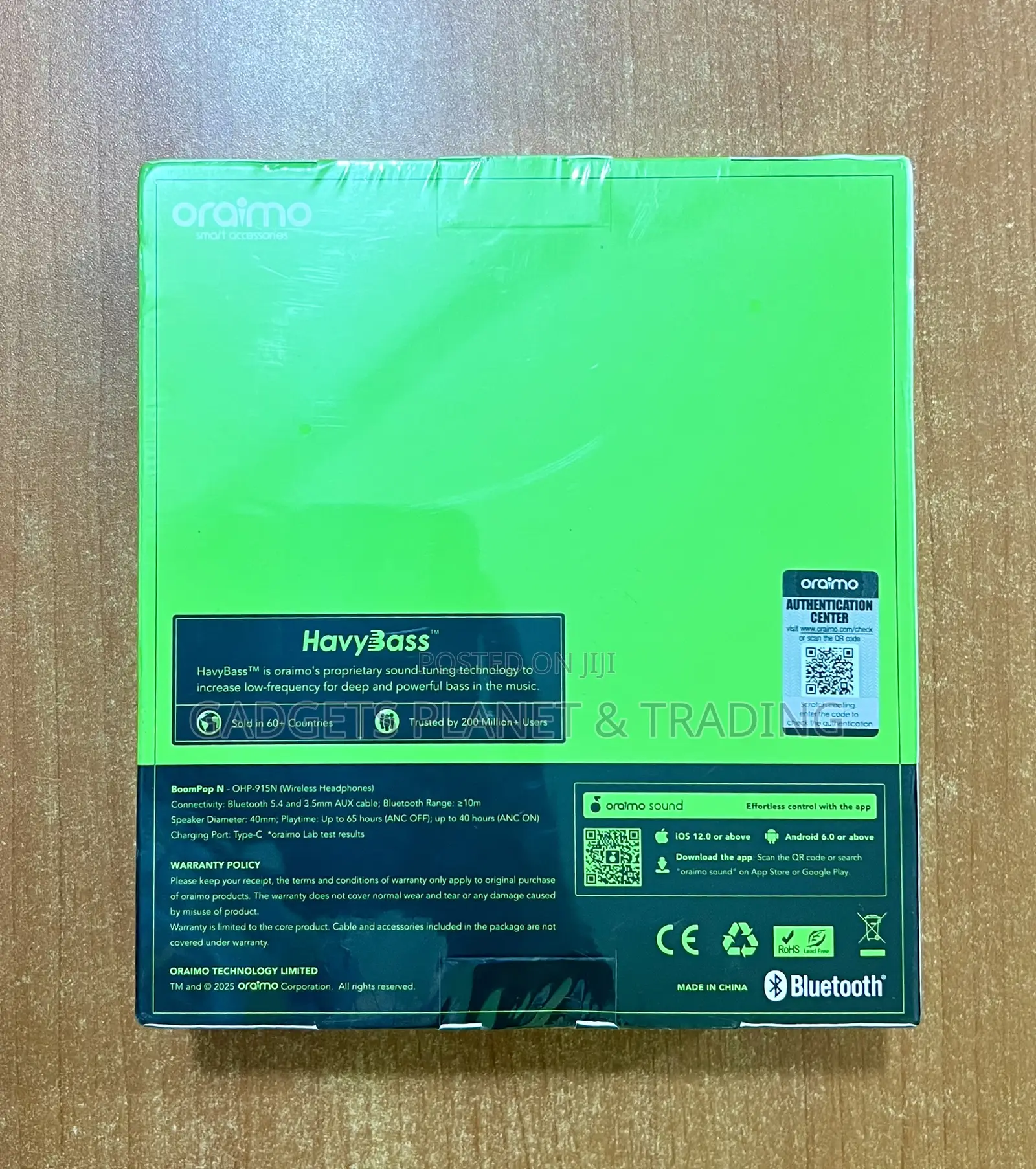 Oraimo Boompop N Wireless Headphones - Ohp-915n