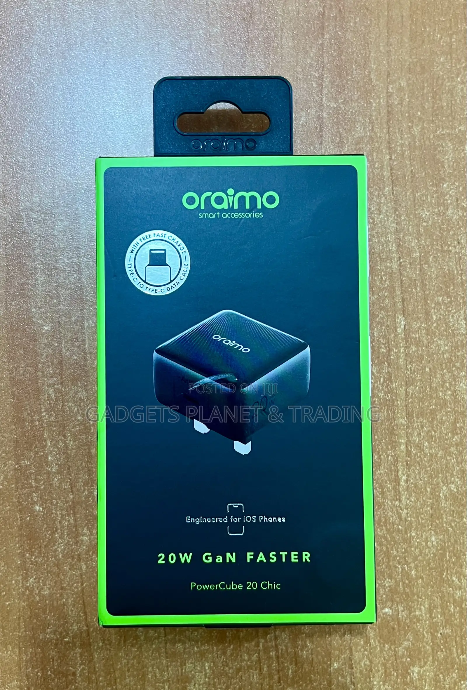 Oraimo Powercube 20 Chic 20w Gan Wall Charger + Type-C to Type-C Cable