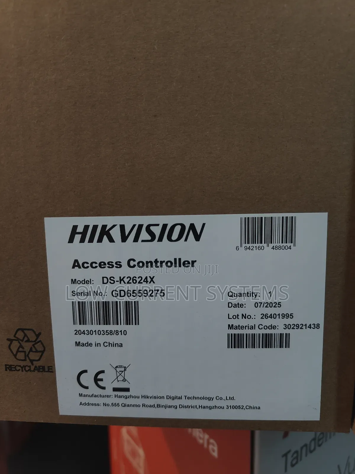 Hikvision Door Controller Pro Series Access Contoller Ds-K2624x