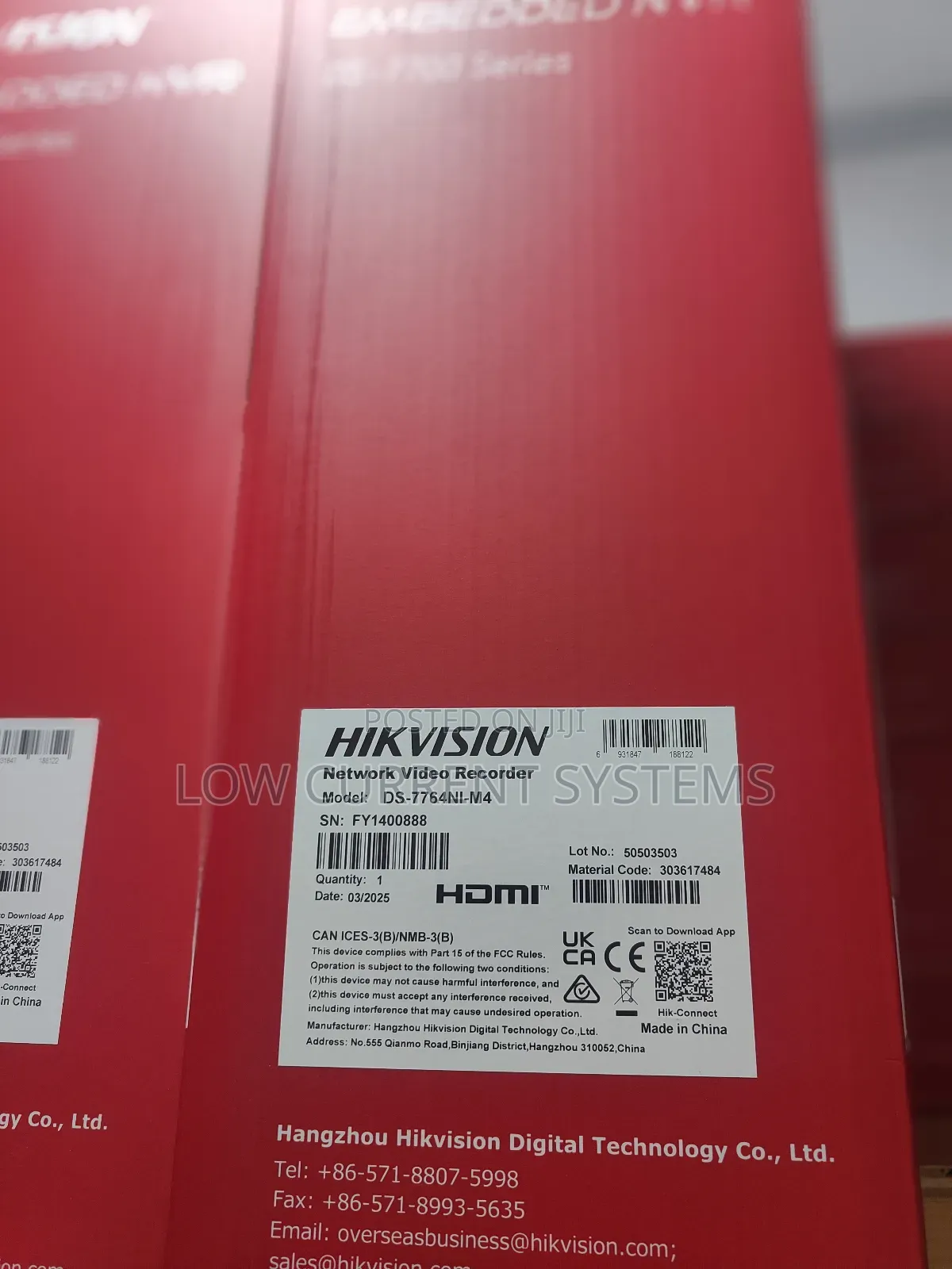 Hikvision Recorder NVR 64 Channel Ip Network