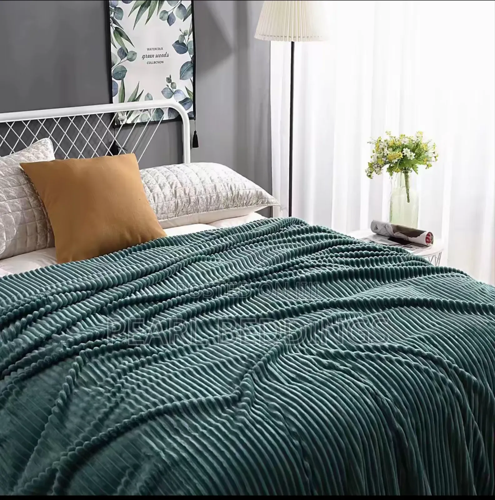 Luxurious Extra Soft Cushioning Stripped Throw Blanket Available