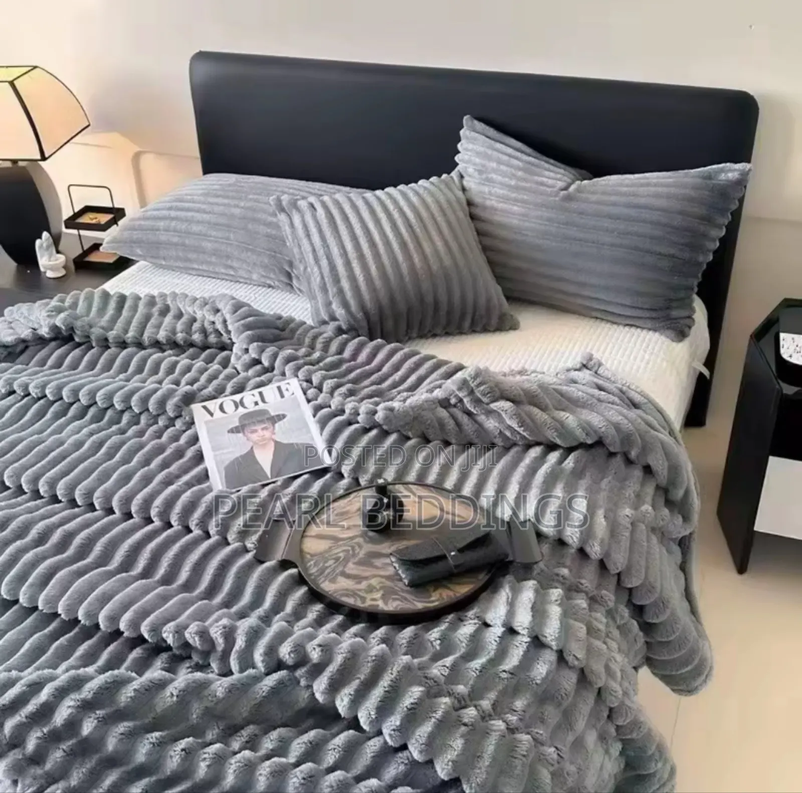 Luxurious Extra Soft Cushioning Stripped Throw Blanket Available