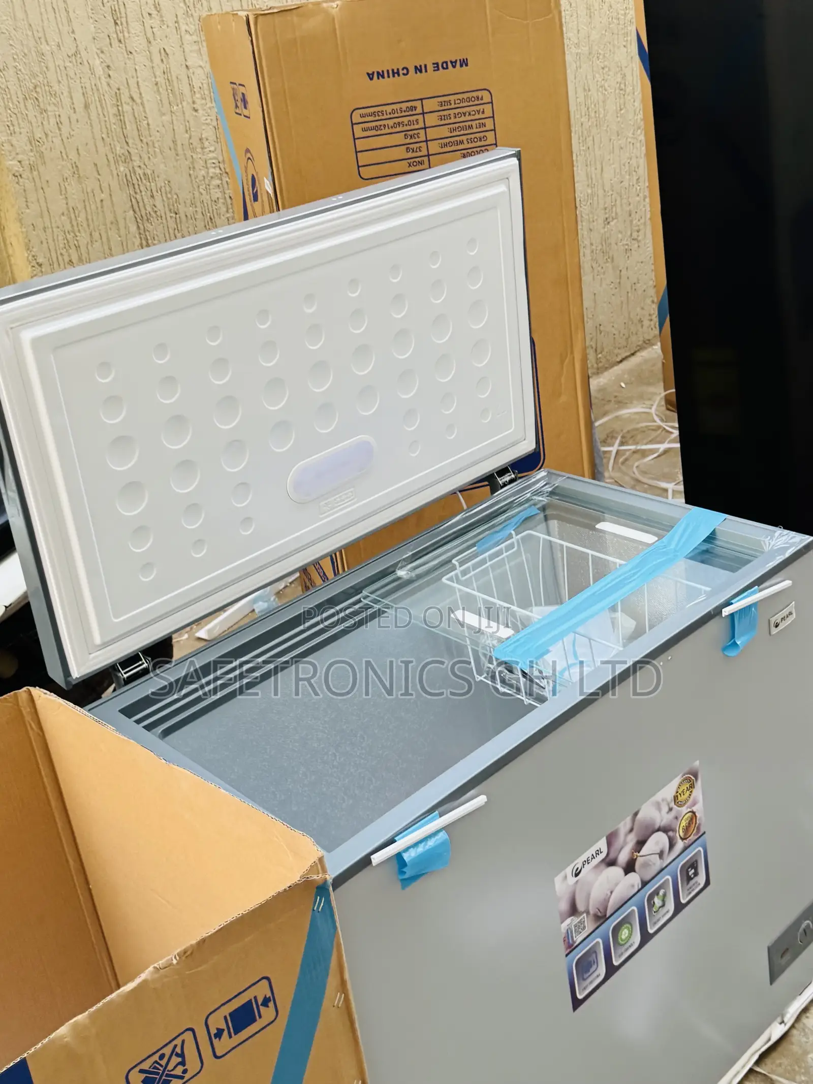 New Elegant (200)L Pearl Singledoor PCF-2530-1a Grey Freezer