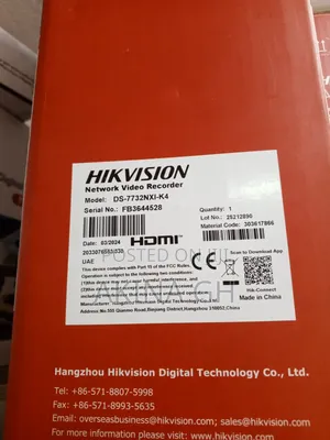 Hikvision 32 Ch NVR Non Poe Ds-7732nxi-