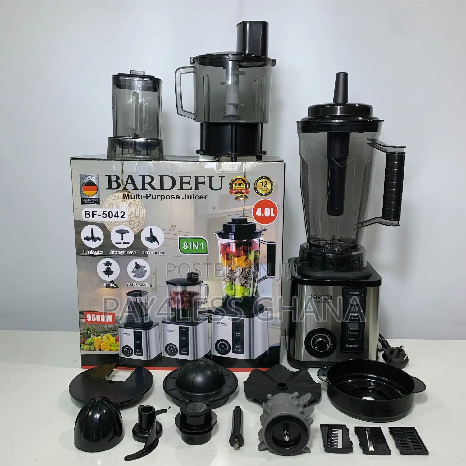Barfedu 4l 8 in 1 Blender Juicer