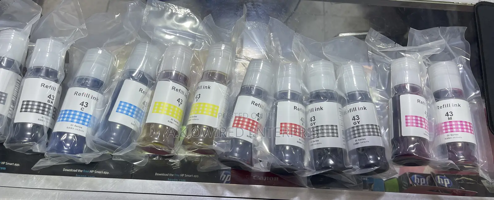 Canon Ink 43 B/C/Y/M/R/Gy Genuine